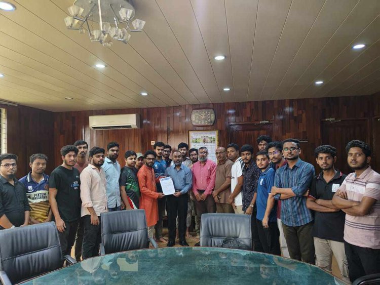 পবিপ্রবিতে বিএসসি ইঞ্জিনিয়ারদের প্রতি বৈষম্য দূরীকরণের দাবিতে স্মারকলিপি প্রদান 