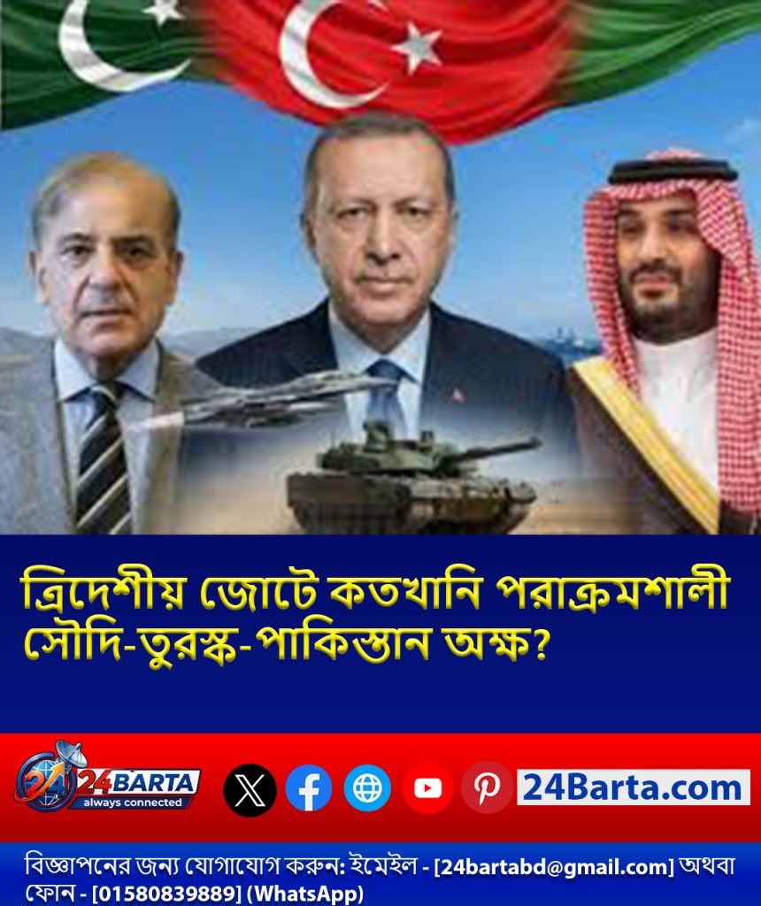 ত্রিদেশীয় জোটে কতখানি পরাক্রমশালী সৌদি-তুরস্ক-পাকিস্তান অক্ষ?