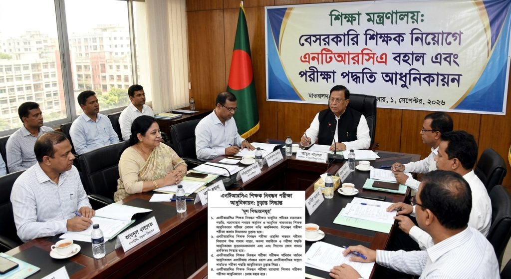 শিক্ষক নিবন্ধনে ফিরছে লিখিত পরীক্ষা, নিয়োগের দায়িত্বে বহাল এনটিআরসিএ
